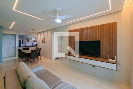 Sala de apartamento para alugar com 2 quartos, 76m² em Maracanã, Praia Grande