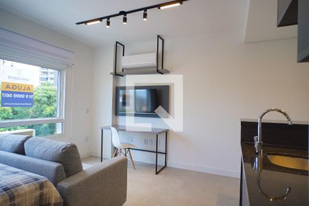 Sala_Quarto de kitnet/studio para alugar com 1 quarto, 83m² em Moinhos de Vento, Porto Alegre