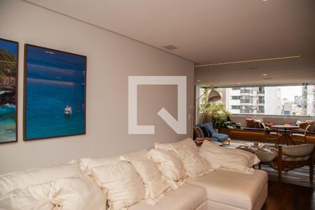 Sala de TV de apartamento para alugar com 4 quartos, 200m² em Brooklin, São Paulo
