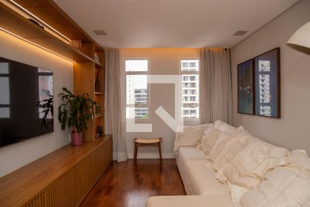 Sala de TV de apartamento para alugar com 4 quartos, 200m² em Brooklin, São Paulo