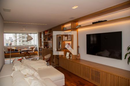 Sala de TV de apartamento para alugar com 4 quartos, 200m² em Brooklin, São Paulo