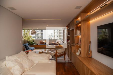 Sala de TV de apartamento para alugar com 4 quartos, 200m² em Brooklin, São Paulo