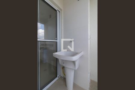 Varanda da  Sala/Cozinha de apartamento à venda com 2 quartos, 48m² em Vila Ré, São Paulo