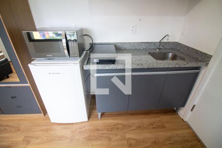 Cozinha - Armários de kitnet/studio para alugar com 1 quarto, 27m² em Santo Amaro, São Paulo