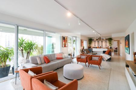 Sala de apartamento à venda com 3 quartos, 219m² em Campo Belo, São Paulo