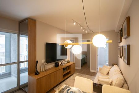 Sala de apartamento à venda com 1 quarto, 43m² em Vila Gustavo, São Paulo