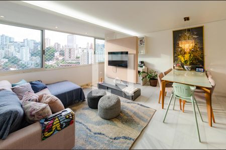 Sala de apartamento à venda com 3 quartos, 98m² em Vila Paris, Belo Horizonte