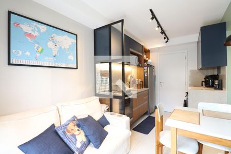 Sala/Cozinha de apartamento para alugar com 1 quarto, 28m² em Vila Romana, São Paulo