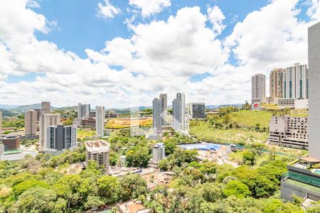 Varanda da Sala de apartamento à venda com 1 quarto, 39m² em Vale do Sereno, Nova Lima