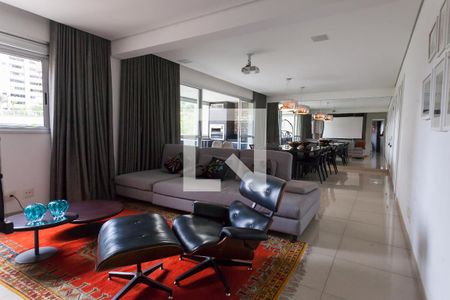 sala de apartamento para alugar com 3 quartos, 136m² em Vila da Serra, Nova Lima