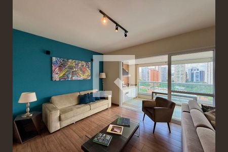 Sala de apartamento à venda com 3 quartos, 132m² em Cidade Monções, São Paulo