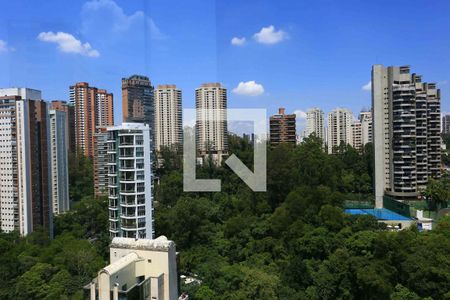 varanda da sala vista de apartamento para alugar com 1 quarto, 71m² em Jardim Fonte do Morumbi, São Paulo
