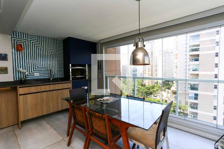 varanda da sala de apartamento para alugar com 1 quarto, 71m² em Jardim Fonte do Morumbi, São Paulo