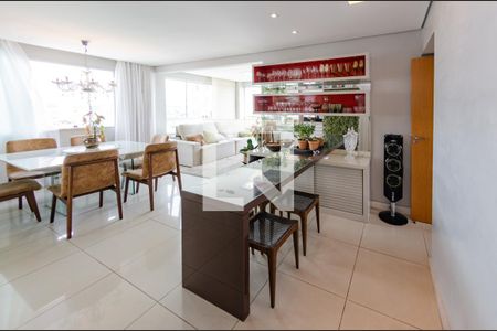 Sala de apartamento à venda com 3 quartos, 95m² em Ipiranga, Belo Horizonte