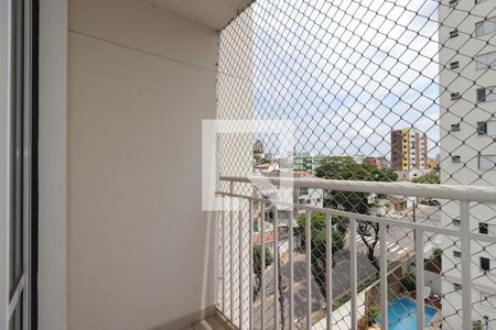 Varanda da Sala de apartamento à venda com 2 quartos, 52m² em Vila Alzira, Santo André