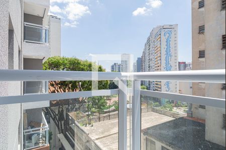 Varanda do Quarto de kitnet/studio para alugar com 1 quarto, 29m² em Consolação, São Paulo