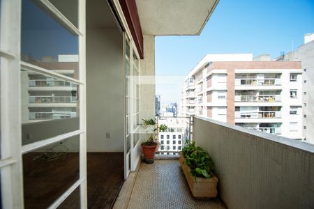 varanda Sala de apartamento à venda com 3 quartos, 132m² em Pinheiros, São Paulo