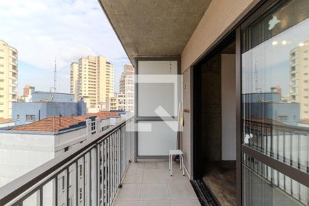 Varanda de kitnet/studio à venda com 1 quarto, 28m² em República, São Paulo