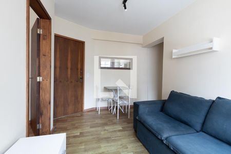 Sala de apartamento para alugar com 1 quarto, 40m² em Centro, Curitiba