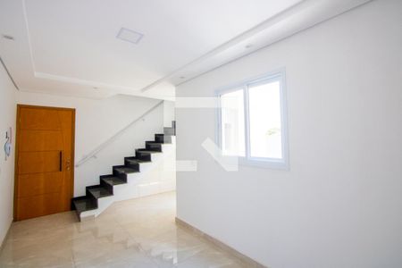 Sala de apartamento à venda com 2 quartos, 82m² em Vila Linda, Santo André