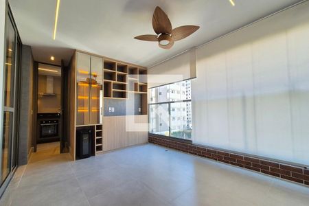 Varanda da Sala  de apartamento para alugar com 3 quartos, 126m² em Cambuí, Campinas