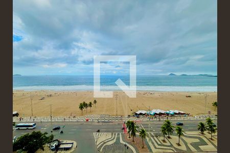 Sala - vista livre para a praia de apartamento para alugar com 3 quartos, 153m² em Copacabana, Rio de Janeiro