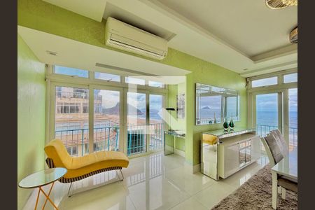 Sala de apartamento para alugar com 3 quartos, 153m² em Copacabana, Rio de Janeiro