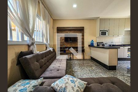 Sala de apartamento para alugar com 2 quartos, 78m² em Embaré, Santos