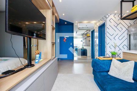 Sala de apartamento à venda com 1 quarto, 44m² em Campo Belo, São Paulo