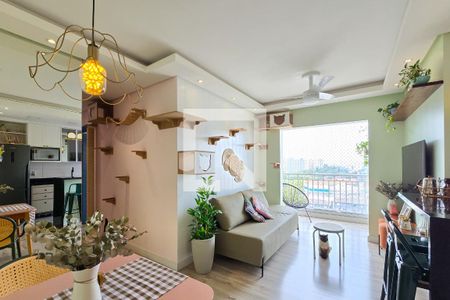 Sala de apartamento para alugar com 2 quartos, 54m² em Vila Santa Luzia, São Bernardo do Campo