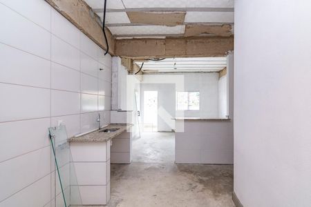 Cozinha de kitnet/studio para alugar com 1 quarto, 35m² em Vila Barragem Santa Lúcia, Belo Horizonte