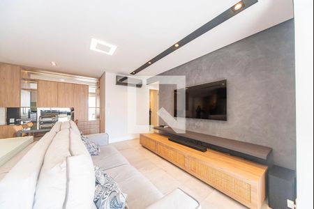 Sala de apartamento à venda com 2 quartos, 83m² em Vila Assunção, Santo André