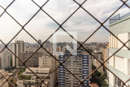 Vista da Sala de apartamento para alugar com 2 quartos, 84m² em Higienópolis, São Paulo