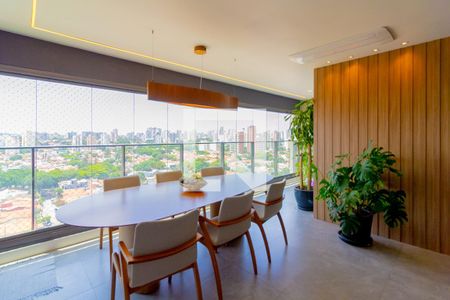 Varanda Gourmet de apartamento à venda com 3 quartos, 125m² em Campo Belo, São Paulo