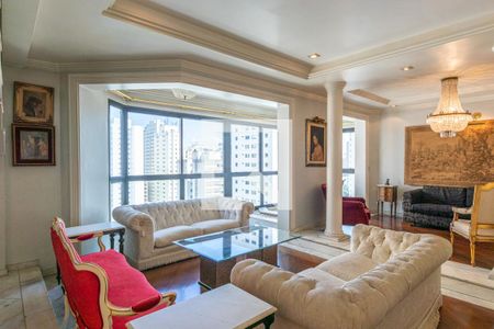Sala de apartamento para alugar com 4 quartos, 360m² em Indianópolis, São Paulo