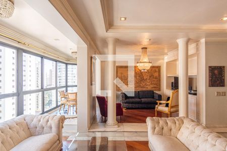Sala de apartamento para alugar com 4 quartos, 360m² em Indianópolis, São Paulo