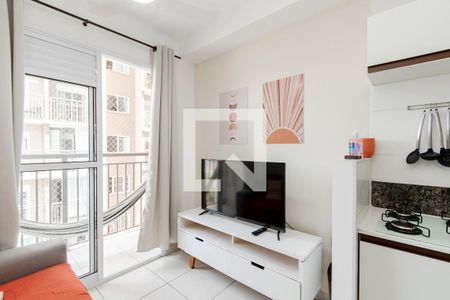 Sala de apartamento para alugar com 1 quarto, 30m² em Jardim Caravelas, São Paulo