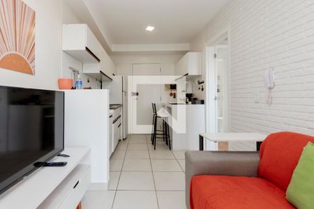 Sala/ Cozinha de apartamento para alugar com 1 quarto, 30m² em Jardim Caravelas, São Paulo