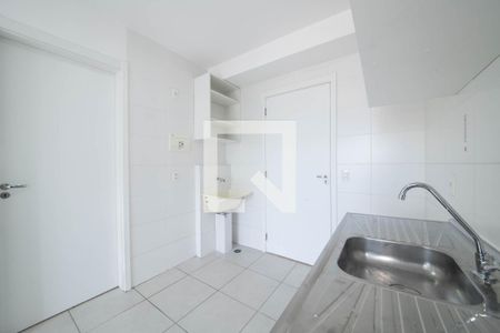 Sala - Cozinha Integrada de apartamento para alugar com 1 quarto, 47m² em Jardim Caravelas, São Paulo