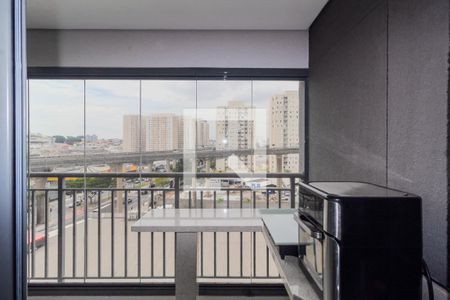 Sacada do Studio de apartamento para alugar com 1 quarto, 30m² em Jardim Independência (são Paulo), São Paulo