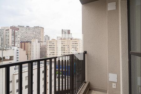 Varanda da Sala/Quarto de kitnet/studio para alugar com 1 quarto, 20m² em Bela Vista, São Paulo
