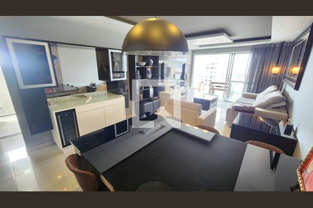 Sala de apartamento para alugar com 3 quartos, 144m² em Ponta da Praia, Santos