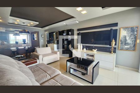 Sala de apartamento para alugar com 3 quartos, 144m² em Ponta da Praia, Santos