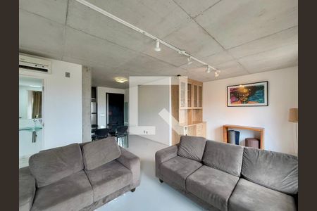 Sala  de apartamento à venda com 1 quarto, 70m² em Jardim das Acacias, São Paulo