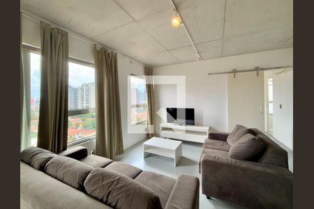 Sala  de apartamento à venda com 1 quarto, 70m² em Jardim das Acacias, São Paulo