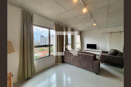 Sala  de apartamento à venda com 1 quarto, 70m² em Jardim das Acacias, São Paulo