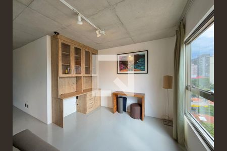 Sala  de apartamento à venda com 1 quarto, 70m² em Jardim das Acacias, São Paulo