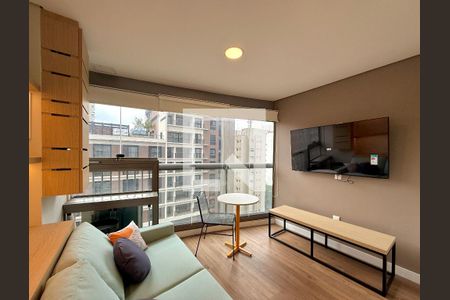 Sala de kitnet/studio para alugar com 1 quarto, 32m² em Itaim Bibi, São Paulo