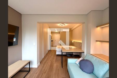 Sala de kitnet/studio para alugar com 1 quarto, 32m² em Itaim Bibi, São Paulo