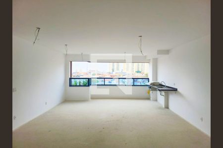 Sala e cozinha integrada com varanda gourmet de apartamento à venda com 2 quartos, 83m² em Jardim Flor da Montanha, Guarulhos